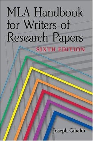 MLA Handbook for Writers of Research Papers - Thryft