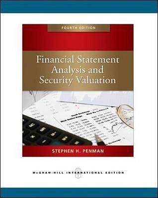 Financial Statement Analysis and Security Valuation - Thryft