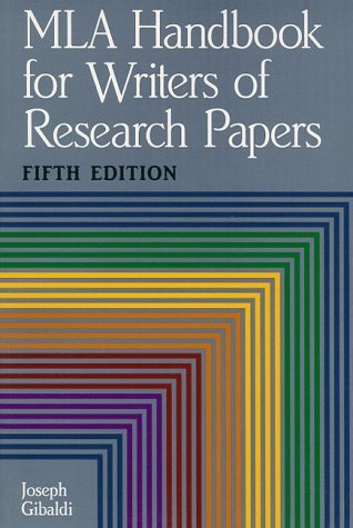 MLA Handbook for Writers of Research Papers