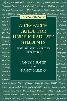 A Research Guide for Undergraduate Students: English and American Literature