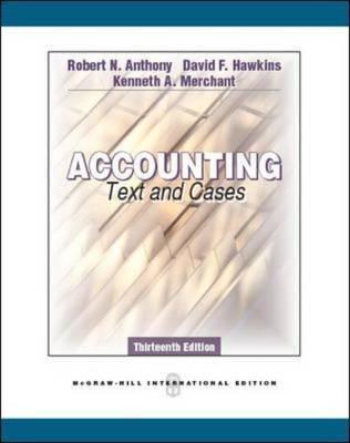 Accounting: Text and Cases