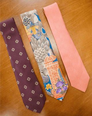 Set of Hèrmes, Leonard and Etro Ties