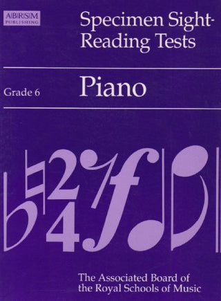 Specimen Sight-reading Tests: Grade 6 : Piano
