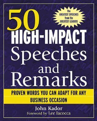 50 High-Impact Speeches and Remarks - Thryft