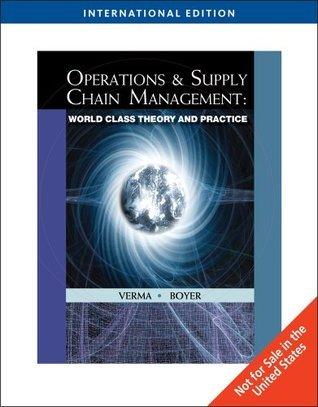 Operations and Supply Chain Management : World Class Theory and Practice - Thryft