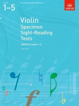 Violin Specimen Sight-Reading Tests, ABRSM Grades 1-5 : from 2012
