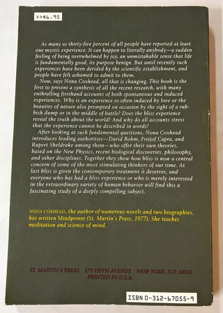 The Relevance of Bliss: A Contemporary Exploration of Mystic Experience