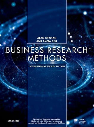 Business Research Methods, 4 Ed - Thryft