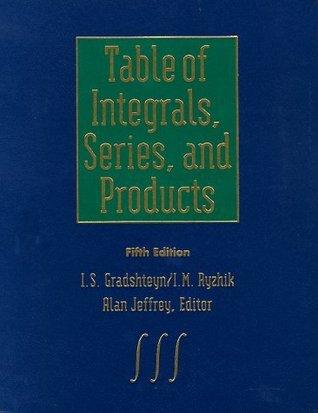 Table Of Integrals, Series, And Products - Thryft