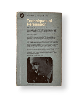 Techniques of Persuasion: From Propaganda to Brainwashing