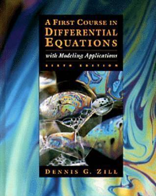 First Course in Differential Equations with Modeling Applications - Thryft