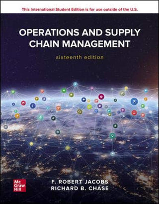 Operations and Supply Chain Management 16e