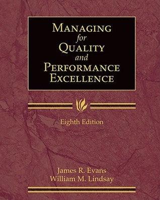 Managing For Quality And Performance Excellence - Thryft