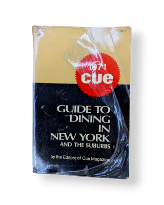 1971 Cue Guide to Dining in New York and the Suburbs