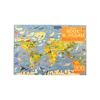 Book & Jigsaw Animals of the World 200 Pieces