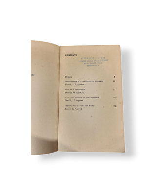 Christianity in a Mechanistic Universe and Other Essays