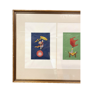 Framed Triptych Artwork