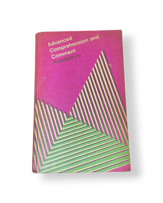 Advanced Comprehension and Comment