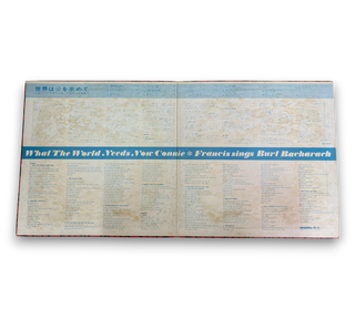 What The World Needs Now - Connie Francis Sings Burt Bacharach