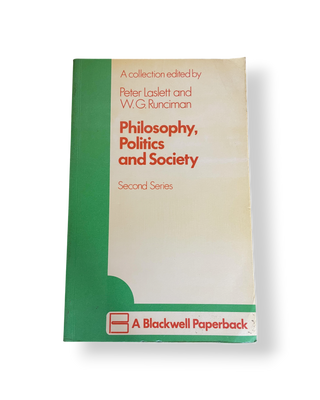 Philosophy, Politics and Society (Second Series)
