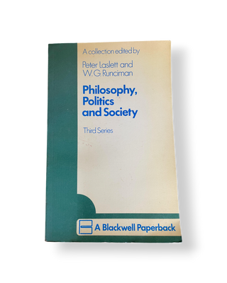 Philosophy, Politics and Society