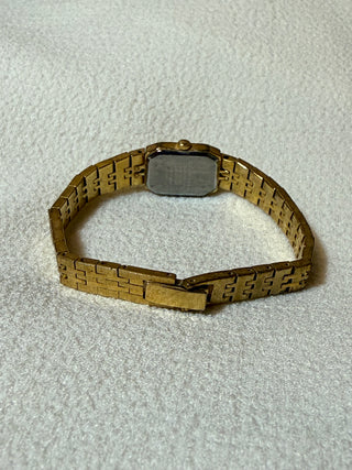 Vintage Citizen Quartz Gold-Tone Square Bracelet Watch