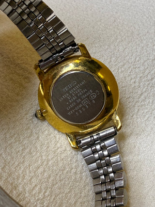 Vintage Seiko Quartz Dress Two-Tone Round Bracelet Watch