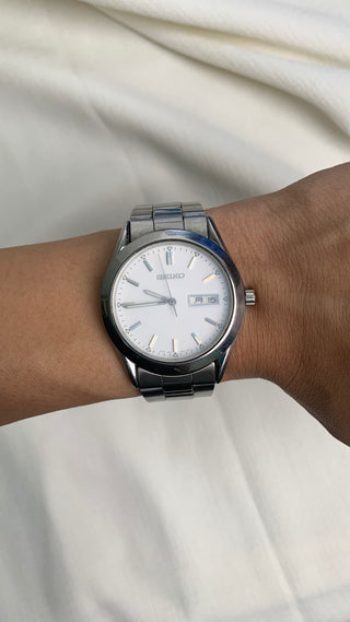Seiko Quartz Silver-Tone Round Bracelet Watch