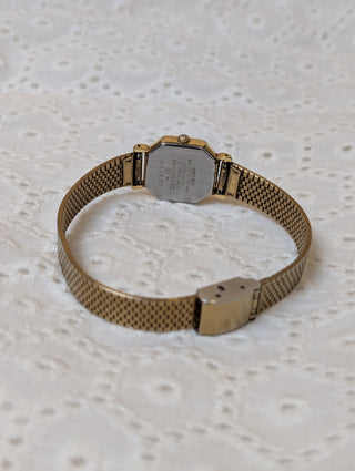 Vintage Seiko Quartz Gold Octagonal Bracelet Watch