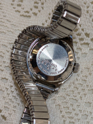Vintage Seiko Automatic Silver-Tone Round Bracelet Watch #3