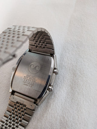 Seiko SilverWave Quartz Silver Square Stainless Steel Band Watch