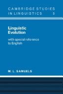 Linguistic Evolution: With Special Reference to English
