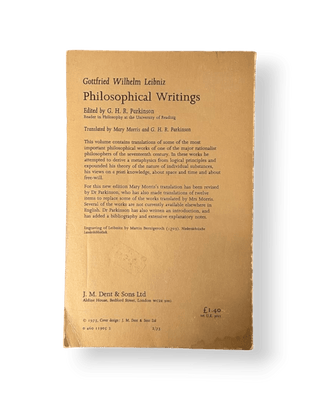 Leibniz: Philosophical Writings - Thryft