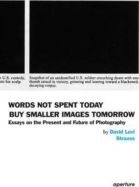 Words Not Spent Today Buy Smaller Images Tomorrow : Essays on the Present and Future of Photography
