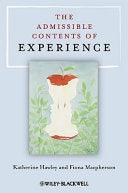 The Admissible Contents Of Experience - Thryft