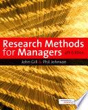Research Methods For Managers - Thryft