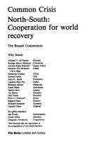 Common Crisis - North-South Co-operation for World Recovery: Brandt Commission, 1983 - Thryft