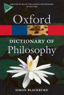 The Oxford Dictionary Of Philosophy - Thryft