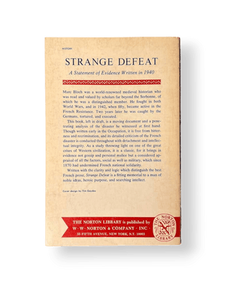 Strange Defeat: A Statement of Evidence Written in 1940 - Thryft